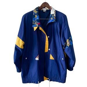 Vintage 90s preppy luxe lightweight all weather sailing jacket large size L